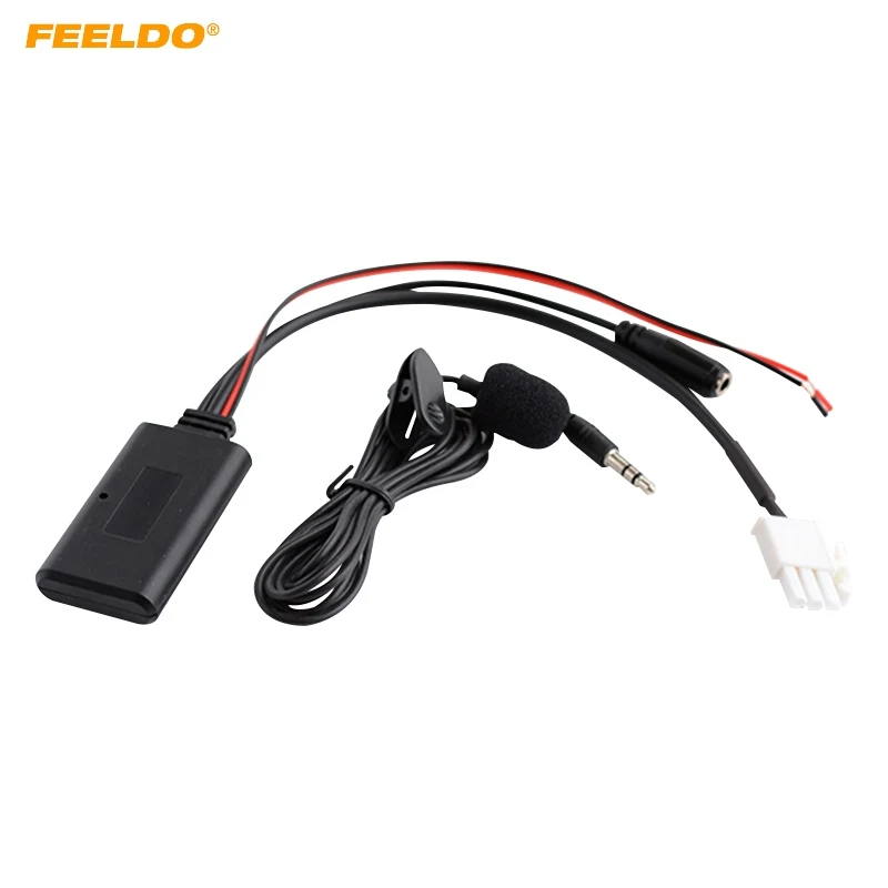 

FEELDO Motorcycle Aux-in Wireless Bluetooth Adapter Module Audio Radio Receiver For Honda Goldwing GL1800 Aux Cable #HQ7149