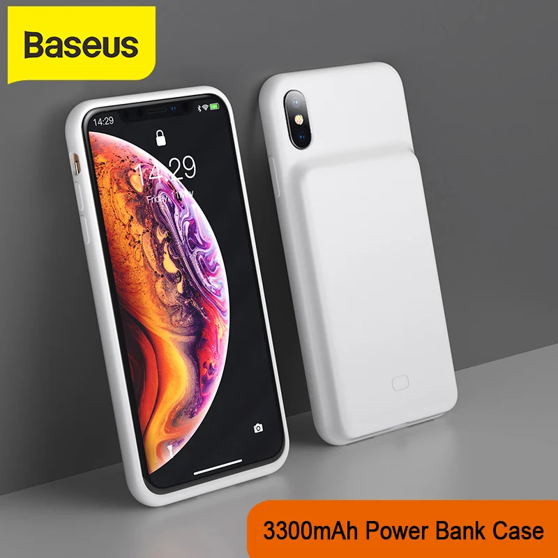 Baseus 3300mAh PowerBank чехол для телефона зарядное устройство iPhone X/XS XR XS Max батарея