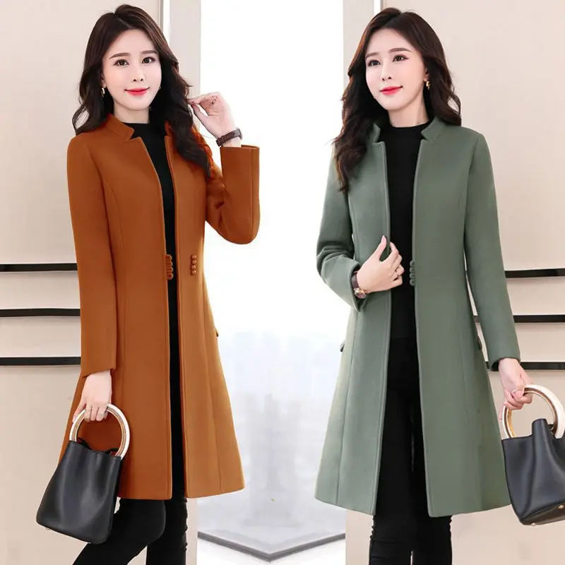 2019 woolen coat women jacket long Slim lady outerwear autumn and winter woolen jacket female clothing Thick warm coats women
2019 woolen coat women jacket long Slim lady outerwear autumn and winter woolen jacket female clothing Thick warm coats women