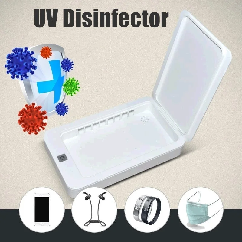 Multifunctional Portable UV Sterilize Box Cellphone Face Mask Disinfection Dual UV Lights for Small Items for iOS Android Hot
Multifunctional Portable UV Sterilize Box Cellphone Face Mask Disinfection Dual UV Lights for Small Items for iOS Android Hot