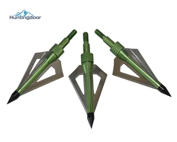 12PCS Hunting Broadheads 100 grain 3 blades Stainless Sharp Steel & Aluminum Alloy Arrow Heads for Recurve Compound Bow Crossbow 
12PCS Hunting Broadheads 100 grain 3 blades Stainless Sharp Steel & Aluminum Alloy Arrow Heads for Recurve Compound Bow Crossbow