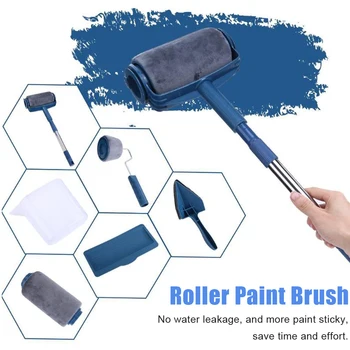 7pcs Multifunctional Paint Runner Pro Roller Brush Tool Set Paint Roller Set Room Wall Painting Brushes Set Home Repack Tool
7pcs Multifunctional Paint Runner Pro Roller Brush Tool Set Paint Roller Set Room Wall Painting Brushes Set Home Repack Tool