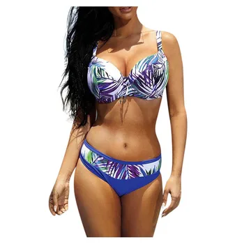 Women's Sexy Bikini Suit New Bohemian Print Large Cup Push-Up Padded Bra Split Swimsuit Summer Fashion Casual Beach Swimwear #R
Women's Sexy Bikini Suit New Bohemian Print Large Cup Push-Up Padded Bra Split Swimsuit Summer Fashion Casual Beach Swimwear #R
