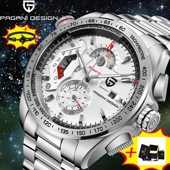 PAGANI DESIGN Brand Business Fashion Sport Style Men's Watches Quartz Stainless Steel Waterproof Chronograph Luxury Reloj Hombre
PAGANI DESIGN Brand Business Fashion Sport Style Men's Watches Quartz Stainless Steel Waterproof Chronograph Luxury Reloj Hombre
