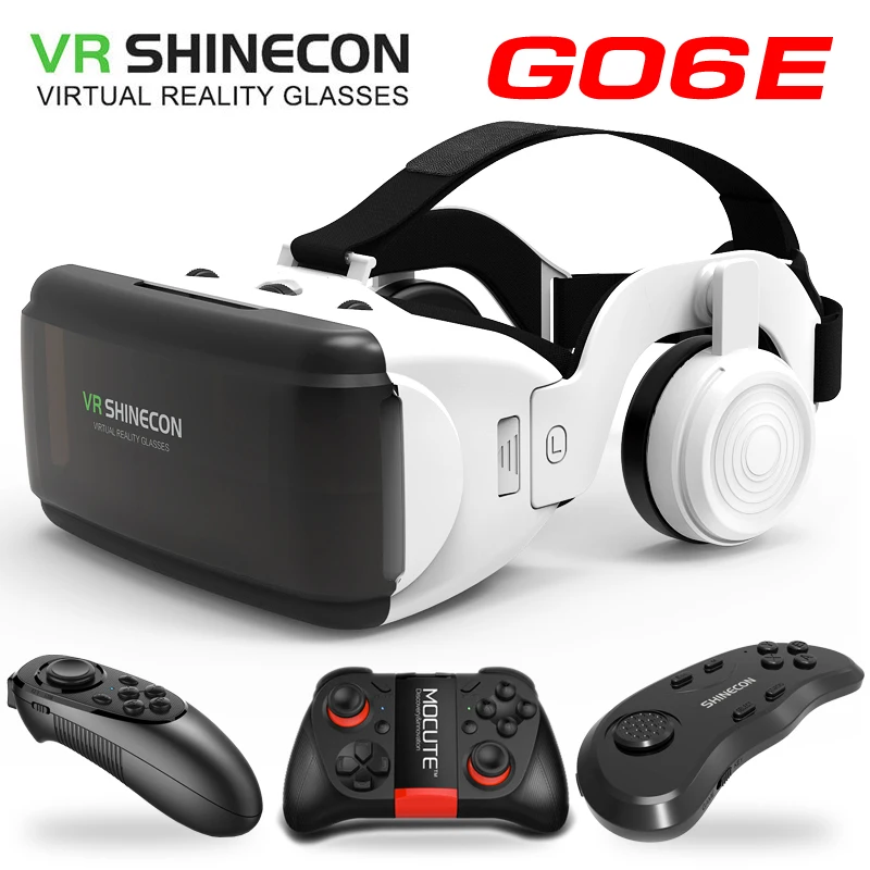 Новые очки виртуальной реальности Shinecon Pro 3D картонные гарнитура виртуальные для