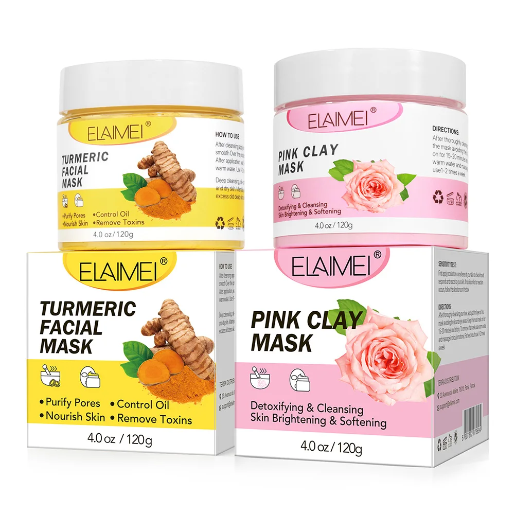 Turmeric/Pink Facial Clay Mask Face Mud Cover Clay Masque for Removing Acne Dark Spots Dullness Oil Control Skin Whitening Mask
Turmeric/Pink Facial Clay Mask Face Mud Cover Clay Masque for Removing Acne Dark Spots Dullness Oil Control Skin Whitening Mask