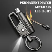 Honest Outdoor Adventure Tool Metal Permanent Match Kerosene LED Light Keychain Lighter Waterproof Flint Free Fire Starter 2021
Honest Outdoor Adventure Tool Metal Permanent Match Kerosene LED Light Keychain Lighter Waterproof Flint Free Fire Starter 2021