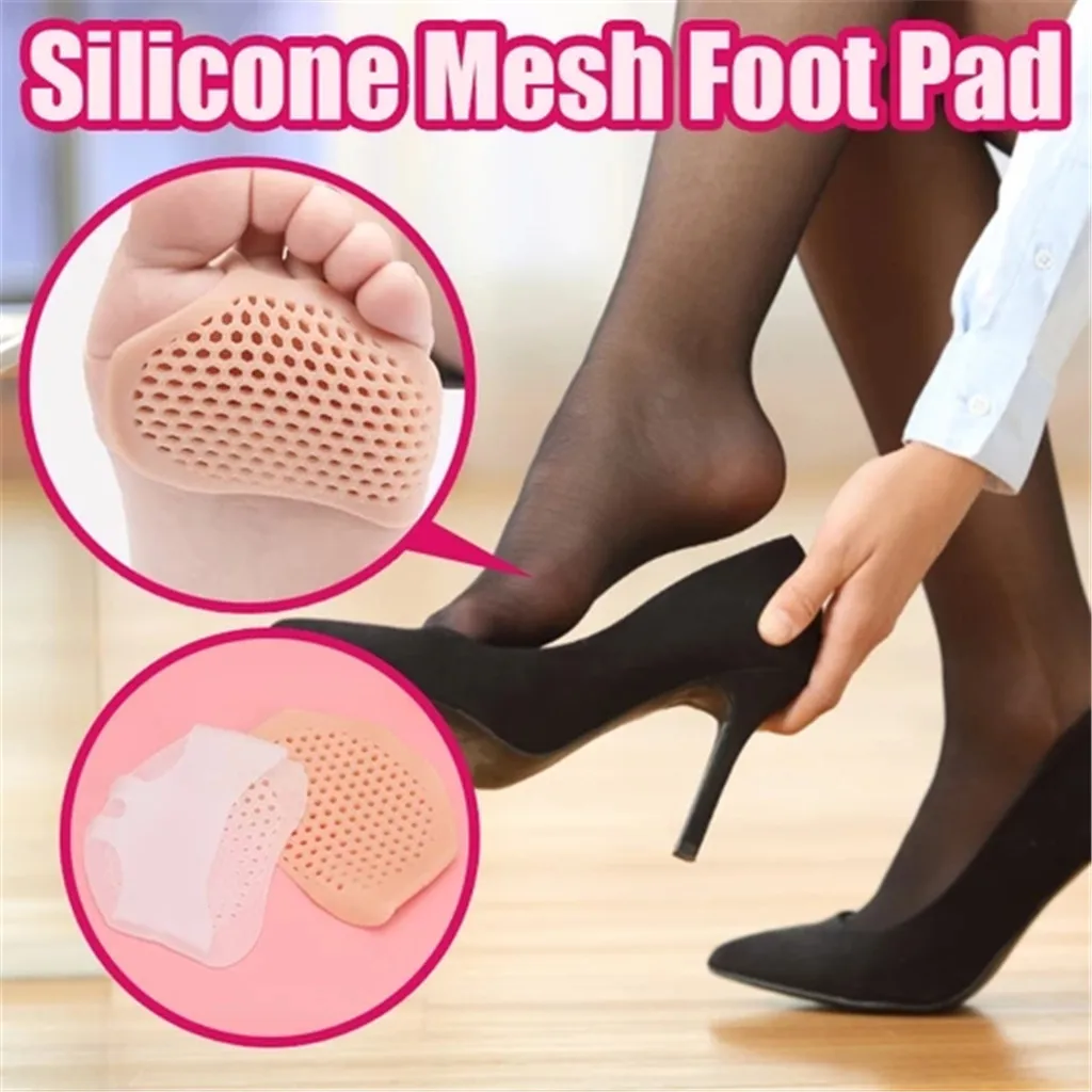 2Pairs Foot Pain Cushions Insoles Forefoot Support Silicone Breathable Mesh Anti-pain Foot Pad
2Pairs Foot Pain Cushions Insoles Forefoot Support Silicone Breathable Mesh Anti-pain Foot Pad