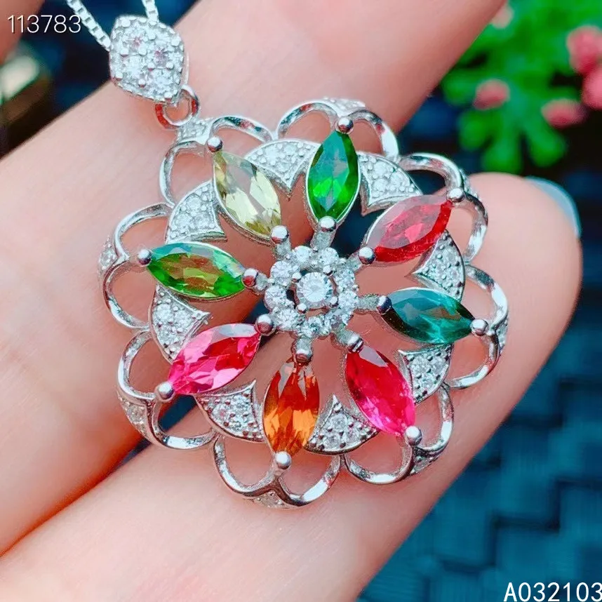 KJJEAXCMY fine jewelry 925 Sterling Silver inlaid natural Tourmaline Girl fresh elegant rainbow color gem pendant support check
KJJEAXCMY fine jewelry 925 Sterling Silver inlaid natural Tourmaline Girl fresh elegant rainbow color gem pendant support check