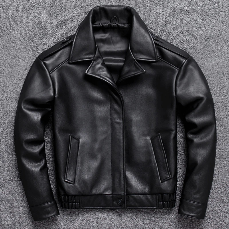 Winter Paragraphs Handsome Lear Lear Part Brake Lapel Short Jacket Head Layer Cowhide Coat Of Cultivate
Winter Paragraphs Handsome Lear Lear Part Brake Lapel Short Jacket Head Layer Cowhide Coat Of Cultivate