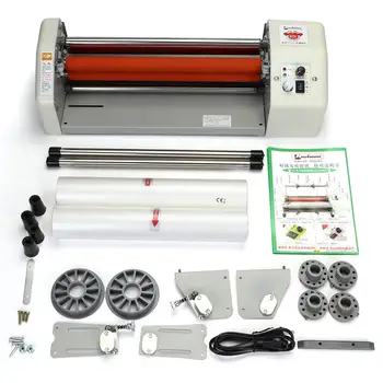 8350T 220V Laminator Machine Photo Laminator Hot Cold Laminator Fast Speed Film Laminating Machine Four Rollers A3+
8350T 220V Laminator Machine Photo Laminator Hot Cold Laminator Fast Speed Film Laminating Machine Four Rollers A3+