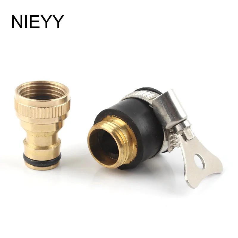 1/2'' 3/4'' Copper Washing Machine Water Gun Nipple Quick Connector 16mm Hose Joint Tap Faucet Adapter Garden Irrigation Fitting
1/2'' 3/4'' Copper Washing Machine Water Gun Nipple Quick Connector 16mm Hose Joint Tap Faucet Adapter Garden Irrigation Fitting