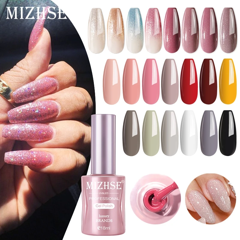 MIZHSE 18ML Colorful Nail Gel Polish UV/LED Lamp Needs Semi-permanent Soak Off Nails Art Gel Polish For Manicure
MIZHSE 18ML Colorful Nail Gel Polish UV/LED Lamp Needs Semi-permanent Soak Off Nails Art Gel Polish For Manicure