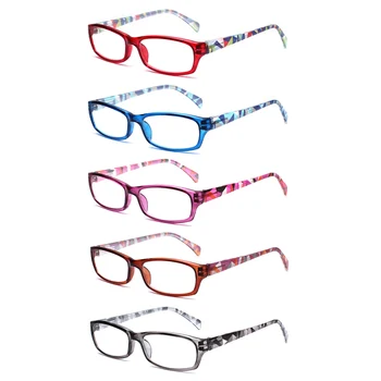 Reading Glasses 5 Pairs Fashion Ladies Readers Spring Hinge with Pattern Print Eyeglasses for Women
Reading Glasses 5 Pairs Fashion Ladies Readers Spring Hinge with Pattern Print Eyeglasses for Women