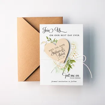 Personalize heart wood Magnet, engraved rustic Save The Date Magnets, Botanical wedding Invitations with card,wedding favor Gift
Personalize heart wood Magnet, engraved rustic Save The Date Magnets, Botanical wedding Invitations with card,wedding favor Gift