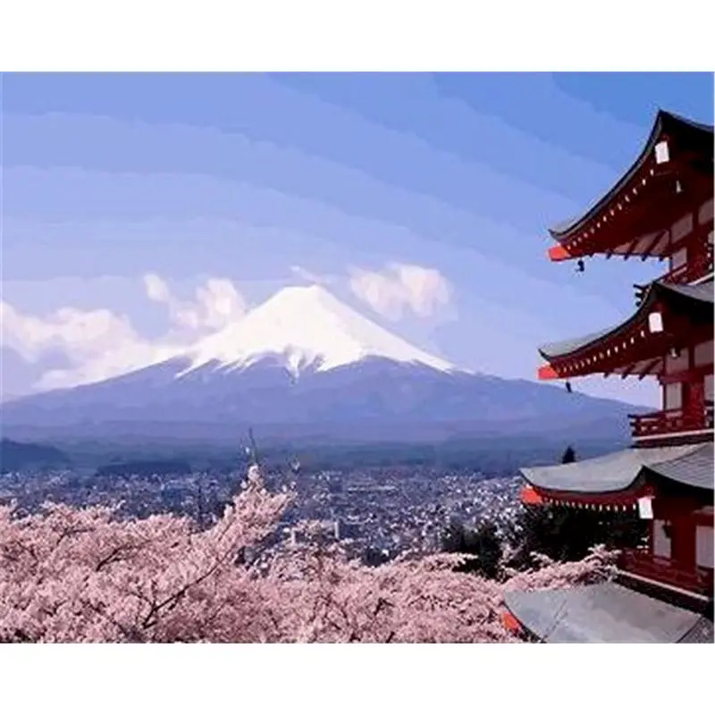 GATYZTORY Frame Cherry blossoms Landscape Diy Painting By Numbers Kits For Adult Modern Wall Art Acrylic Diy Home Art 
GATYZTORY Frame Cherry blossoms Landscape Diy Painting By Numbers Kits For Adult Modern Wall Art Acrylic Diy Home Art