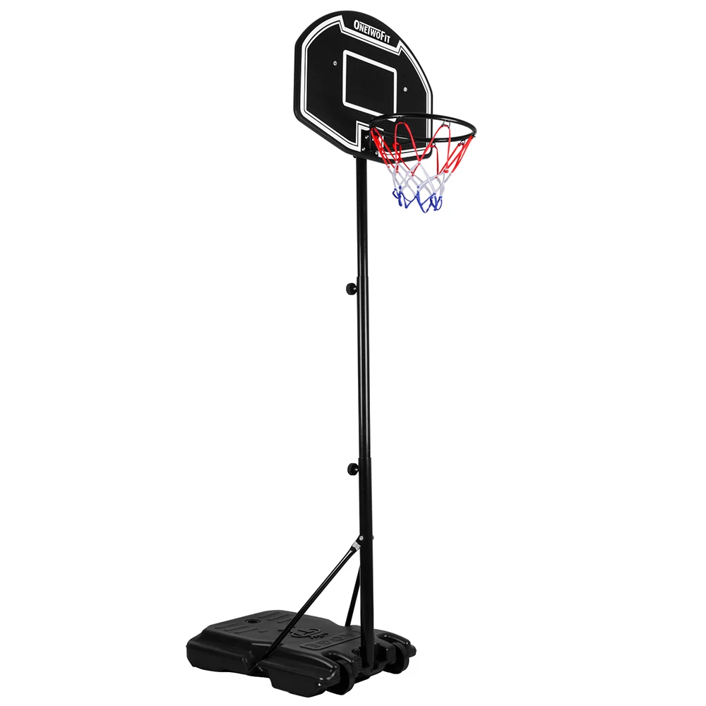 OneTwoFit Adjustable Basketball Hoop And Stand System Portable Basketball Goal 