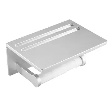 Space Roll Paper Holder Aluminum Wall Mounted Toilet Paper Holder With Mobile Phone Shelf Toilet Tissue Holder With Shelf
Space Roll Paper Holder Aluminum Wall Mounted Toilet Paper Holder With Mobile Phone Shelf Toilet Tissue Holder With Shelf