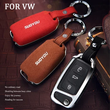 Suede Leather Car Key Cover fob Case For Volkswagen VW Passat Golf 6 Jetta Bora Polo Sagitar Lavida Santana 3 button Folding
Suede Leather Car Key Cover fob Case For Volkswagen VW Passat Golf 6 Jetta Bora Polo Sagitar Lavida Santana 3 button Folding