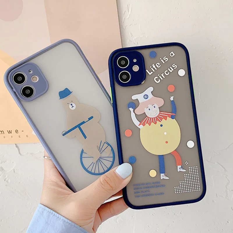 Funny Cartoon Phone Case For iPhone 11 Pro Max 7 8 Plus X XR XS Max SE2020 Transparent Matte Cover Coque Gift
Funny Cartoon Phone Case For iPhone 11 Pro Max 7 8 Plus X XR XS Max SE2020 Transparent Matte Cover Coque Gift