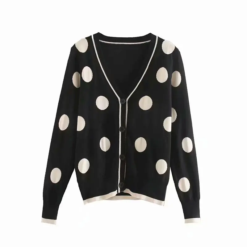 2019 Autumn Winter Women Sweater Cardigans Dot Printed Cardigans Poncho Single Breasted Knit Sweater Harajuku Chic Casual top
2019 Autumn Winter Women Sweater Cardigans Dot Printed Cardigans Poncho Single Breasted Knit Sweater Harajuku Chic Casual top