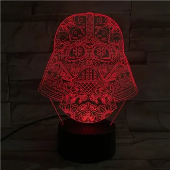 3D Lamp Star Wars Darth Vader Touch Sensor Visual Light Effect for Bedside Decoration Led Night Light Lamp for Christmas Reward
3D Lamp Star Wars Darth Vader Touch Sensor Visual Light Effect for Bedside Decoration Led Night Light Lamp for Christmas Reward
