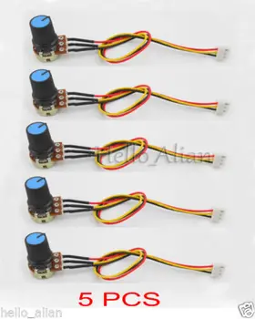 5pcs/lot WH148 Portable 10K OHM Linear Taper Rotary Potentiometer B10K 10KB Pot with Wire Speed/Light control switch
5pcs/lot WH148 Portable 10K OHM Linear Taper Rotary Potentiometer B10K 10KB Pot with Wire Speed/Light control switch