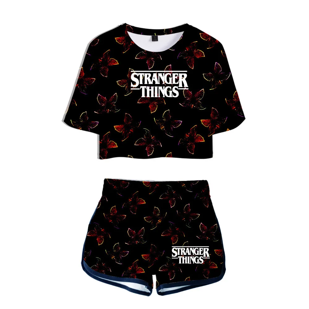 Crop Top Tshirt Shorts Stranger Things Costume 3D Print 2 Piece Sets Summer Women/Girl Outfit Harajuku Tee shirts Jogger Running
Crop Top Tshirt Shorts Stranger Things Costume 3D Print 2 Piece Sets Summer Women/Girl Outfit Harajuku Tee shirts Jogger Running