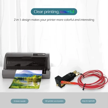 24V 3D Printer Parts 2 in 1 out Extruder 0.4mm Nozzle Hotend Kit Double Color
24V 3D Printer Parts 2 in 1 out Extruder 0.4mm Nozzle Hotend Kit Double Color