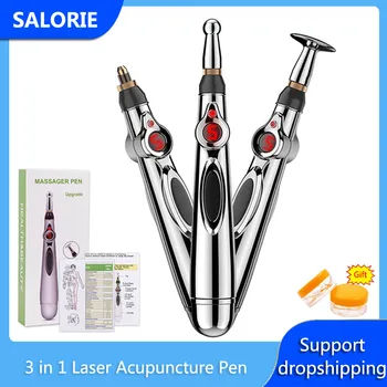3-Head Acupuncture Pen Electric Massage Pen Laser Meridian Energy Pen Body Massager Back Foot Massage Pain Relief Health Care
3-Head Acupuncture Pen Electric Massage Pen Laser Meridian Energy Pen Body Massager Back Foot Massage Pain Relief Health Care