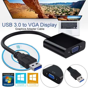 2020 NEW High quality USB 3.0 To VGA Video display Adapter Cable PC full HD external video card compatible
2020 NEW High quality USB 3.0 To VGA Video display Adapter Cable PC full HD external video card compatible