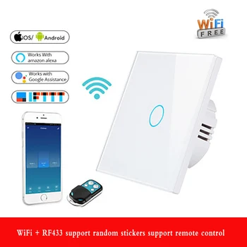 Smart Light Switch Control Timing Switch Wifi Luxury Wall Touch Sensor Switch Compatible With Alexa Google Home - EU 123
Smart Light Switch Control Timing Switch Wifi Luxury Wall Touch Sensor Switch Compatible With Alexa Google Home - EU 123