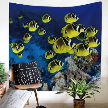 Wall Hanging Tapestry 3D Sea Fish Pattern Novelty Natural View Wall Hanging Background Decor Functional Beach Towel
Wall Hanging Tapestry 3D Sea Fish Pattern Novelty Natural View Wall Hanging Background Decor Functional Beach Towel