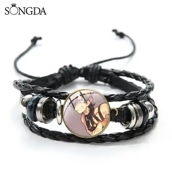Anime JoJos Bizarre Adventure Leather Bracelet Cosplay Figure Cartoon Print Glass Dome Bracelet Adjustable for Adult Kids 
Anime JoJos Bizarre Adventure Leather Bracelet Cosplay Figure Cartoon Print Glass Dome Bracelet Adjustable for Adult Kids