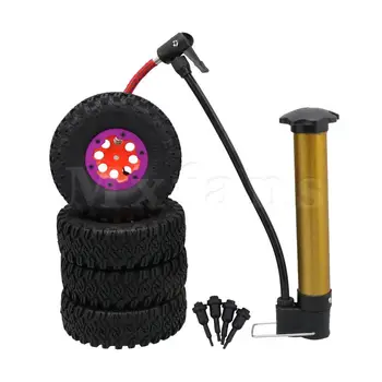 Mxfans 1.9" RC1:10 Inflatable Tires + Red Wheel Rims + Purple Clips Set of 4
Mxfans 1.9" RC1:10 Inflatable Tires + Red Wheel Rims + Purple Clips Set of 4