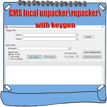 2020 Hot Sell InCal Unpacker / Repacker / Date Changer 2016 V4 with Keygen Unlock Key Maker