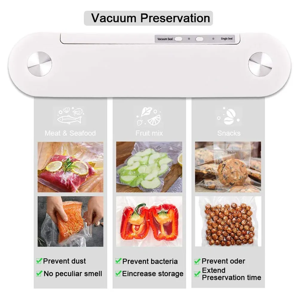 New Portable Vacuum Sealer Automatic Food Saver Machine Household Vacuum Packaging Machine XOA 
New Portable Vacuum Sealer Automatic Food Saver Machine Household Vacuum Packaging Machine XOA