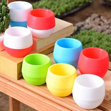 1pcs Flower Pot Round Plastic Planter Nursery Garden Desk Home Decor Candy Color 5 Random Colors Fast delivery Dropshipping 
1pcs Flower Pot Round Plastic Planter Nursery Garden Desk Home Decor Candy Color 5 Random Colors Fast delivery Dropshipping