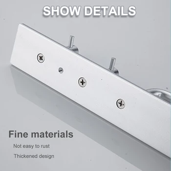 Aluminum Towel Rack Thickened Punch-free Towel Rack With Two Hooks Hardware Home Organizer Two Color
Aluminum Towel Rack Thickened Punch-free Towel Rack With Two Hooks Hardware Home Organizer Two Color