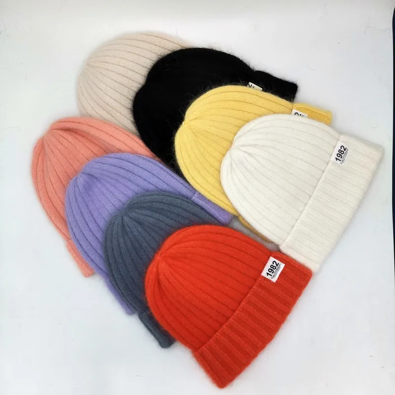 New Arrival Knitted Hat Rabbit fur Beanie Unisex Solid Color Keep Warm Elastic winter Hats
New Arrival Knitted Hat Rabbit fur Beanie Unisex Solid Color Keep Warm Elastic winter Hats