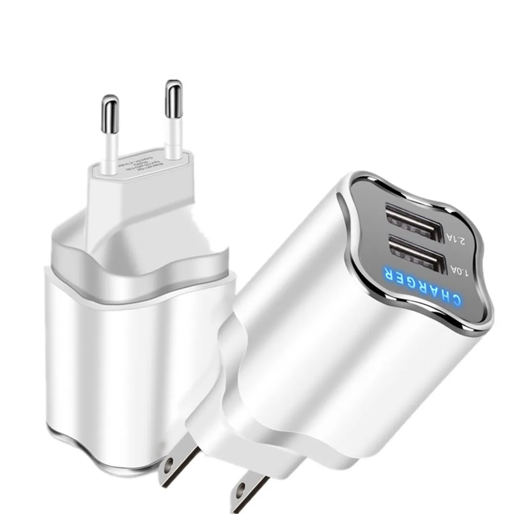 LED Light Power Adapter Good Charging Mobile Phone USB Cable EU/US Universal 2 Ports USB Charger For iphnoe 6 7 8 Samsung Xiaomi
LED Light Power Adapter Good Charging Mobile Phone USB Cable EU/US Universal 2 Ports USB Charger For iphnoe 6 7 8 Samsung Xiaomi