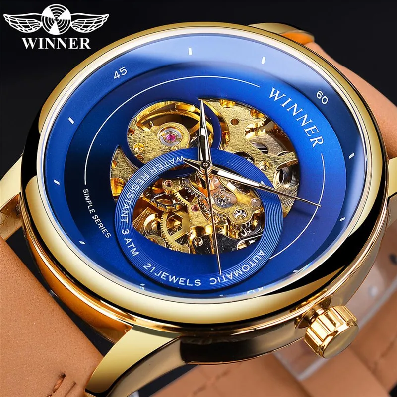 New Style Winner Europe And America Style Men Fashion Casual Hollow out Mechanical Movement Automatic Machine Watch
New Style Winner Europe And America Style Men Fashion Casual Hollow out Mechanical Movement Automatic Machine Watch