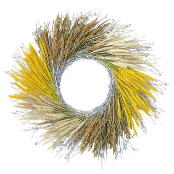 Home Door Decoration Ear Wheat Wreath Holiday Props Garland Window Wall Hanging Pendant Party Festival Decor Fall Wreath
Home Door Decoration Ear Wheat Wreath Holiday Props Garland Window Wall Hanging Pendant Party Festival Decor Fall Wreath