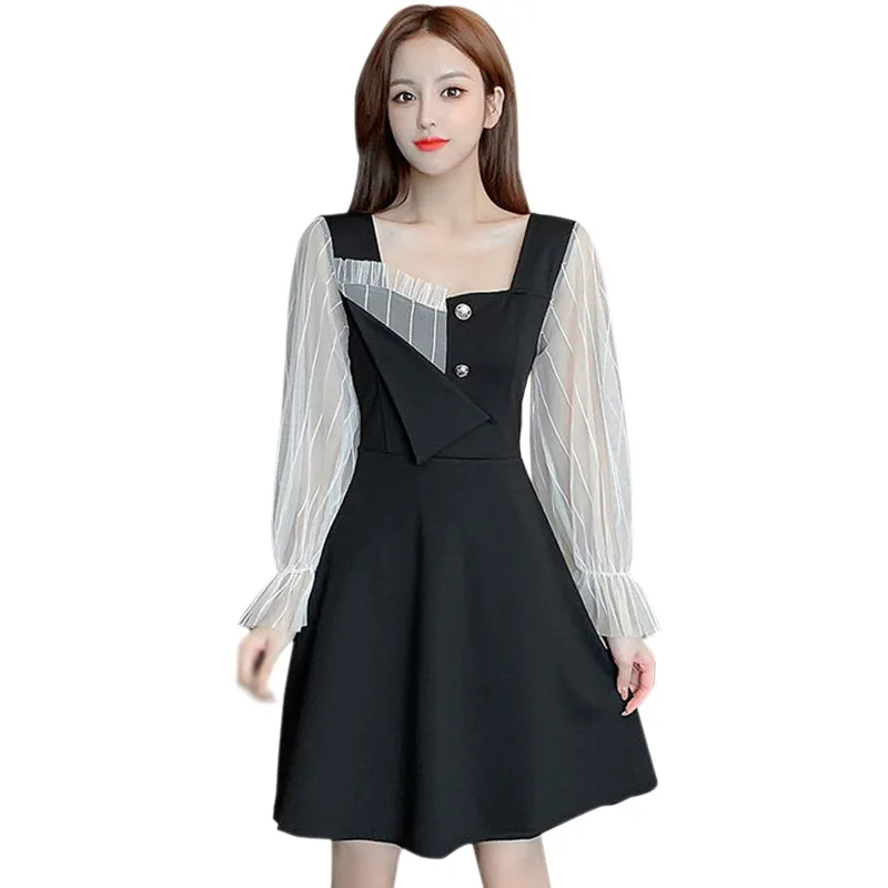 Hepburn Wind Qiu Dong Receives Waist Temperament Small Fragrance Wind Dress Of Dress Of Sweet Academy Wind Dress Black
Hepburn Wind Qiu Dong Receives Waist Temperament Small Fragrance Wind Dress Of Dress Of Sweet Academy Wind Dress Black