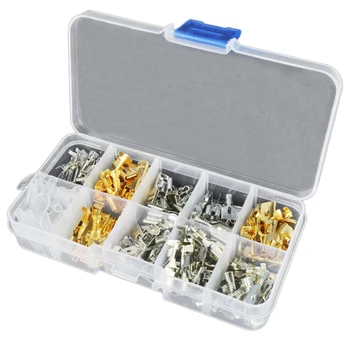 150Pcs 6.3MM 2.8MM 4.8MM 4.0MM Male Female Car Spade Connector Splice Crimp Wire Terminals for Motorcycle Bike Car
150Pcs 6.3MM 2.8MM 4.8MM 4.0MM Male Female Car Spade Connector Splice Crimp Wire Terminals for Motorcycle Bike Car