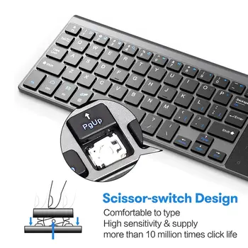 Thin 2.4GHz USB Wireless Mini Keyboard with Number Touchpad Numeric Keypad for Tablet Desktop Laptop PC
Thin 2.4GHz USB Wireless Mini Keyboard with Number Touchpad Numeric Keypad for Tablet Desktop Laptop PC