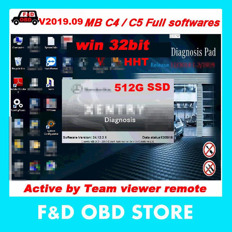 1PC SSD 512G with software install For MB STAR C4 SD connect for mb star c5 new software HHT-WIN 32bit DTS-DAS-EPC XE-TRY scn
1PC SSD 512G with software install For MB STAR C4 SD connect for mb star c5 new software HHT-WIN 32bit DTS-DAS-EPC XE-TRY scn