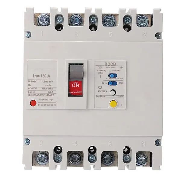 Leakage Protection Circuit Breaker, BEM1LE-250/4300 160A 3P+N Air Switch Leakage Protection Low Voltage Moulded Case
Leakage Protection Circuit Breaker, BEM1LE-250/4300 160A 3P+N Air Switch Leakage Protection Low Voltage Moulded Case