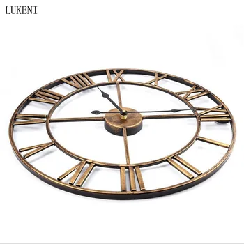 3D Circular Retro Roman 47cm Wrought Hollow Iron Vintage Large Mute Decorative Wall Clock on The Wall Decoration 
3D Circular Retro Roman 47cm Wrought Hollow Iron Vintage Large Mute Decorative Wall Clock on The Wall Decoration