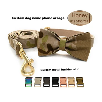 Camouflage Dog Collar Bow The Cowboy Dog Accessories For Large Dogs Adjustable Free Engraving Dog Costumes For Small Dogs 
Camouflage Dog Collar Bow The Cowboy Dog Accessories For Large Dogs Adjustable Free Engraving Dog Costumes For Small Dogs